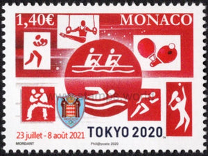 Monaco. 2020 Summer Olympic Games. Tokyo. MNH