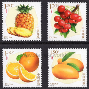 China. 2018 Fruits. MNH