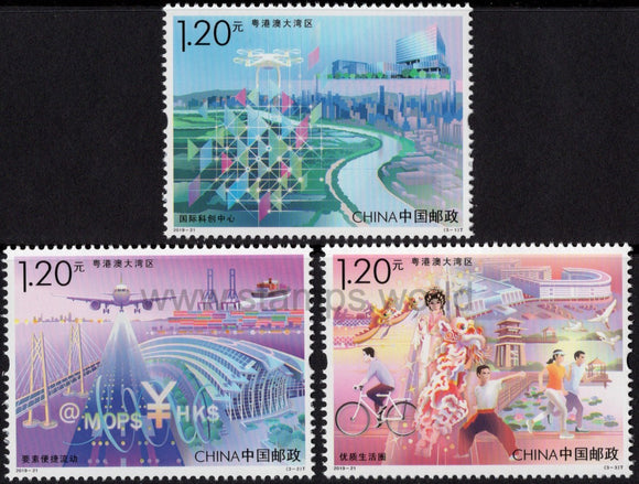 China. 2019 Guangdong-Hong Kong-Macao Greater Bay Area. MNH