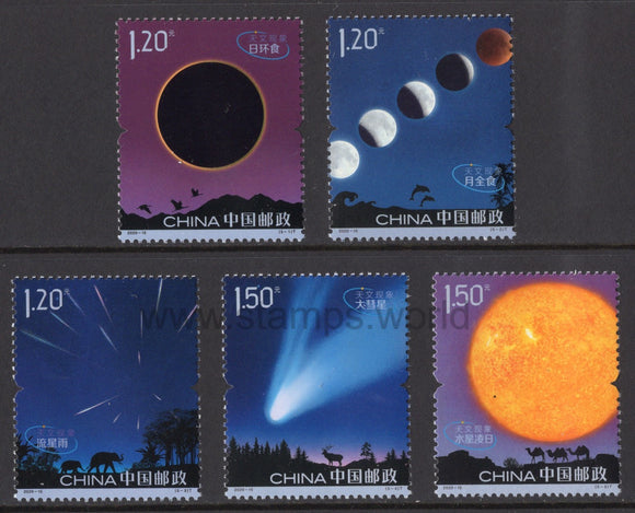 China. 2020 Astronomical Phenomena. MNH