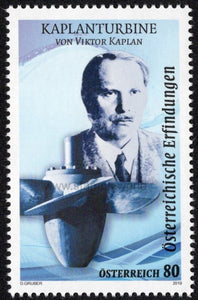 Austria. 2019 Kaplan Turbine - Viktor Kaplan. MNH