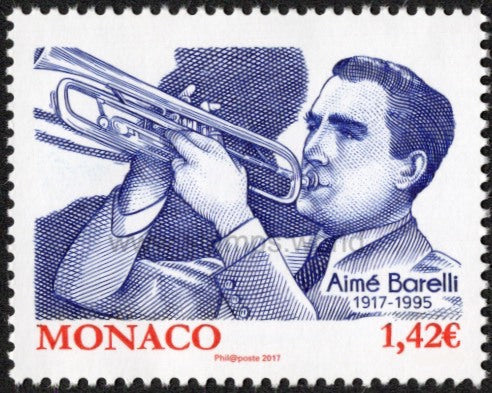 Monaco. 2017 Aime Barelli. Musician. MNH