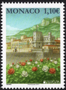 Monaco. 2017 Europa. Castle. MNH