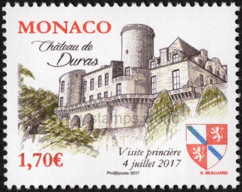 Monaco. 2017 Duras Castle. MNH