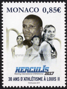 Monaco. 2017 Herculis. Monegasque Athletics Federation. MNH