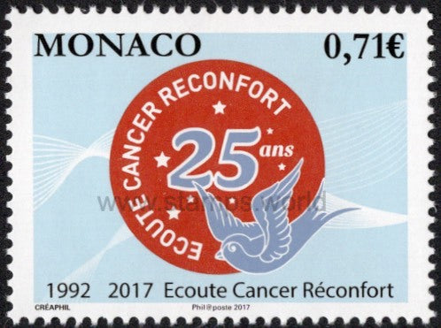 Monaco. 2017 Charity Ecoute Cancer Reconfort. MNH