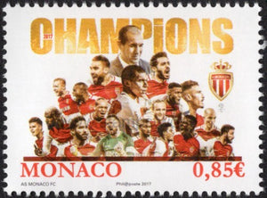 Monaco. 2017 AS Monaco Football Club. MNH