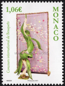 Monaco. 2021 International Bouquet Competition. MNH