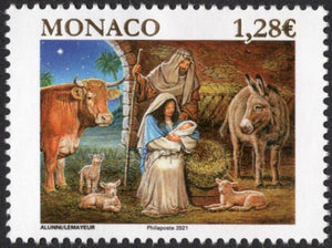 Monaco. 2021 Christmas. MNH