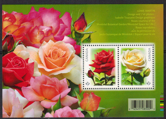 Canada. 2014 Roses MNH