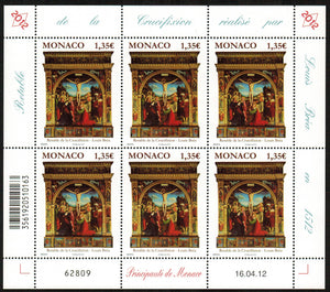 Monaco. 2012 Crucifixion by Louis Brea. MNH