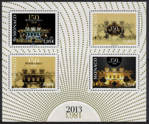 Monaco. 2013 150th Anniversary of the SBM Monte-Carlo. MNH