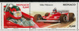 Monaco. 2014 F1 Drivers. Ayrton Senna and Gilles Villeneuve. MNH