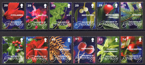 Guernsey. 2008 Christmas. Festive Foliage. MNH