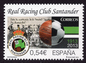 Spain. 2014 Royal Racing Club Santander. MNH