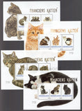 Netherlands. 2016 Cats. Set of 4 Minisheets. MNH