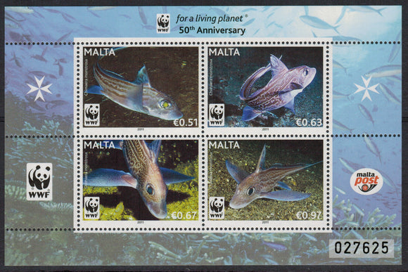 Malta. 2011 50th Anniversary of WWF. MNH