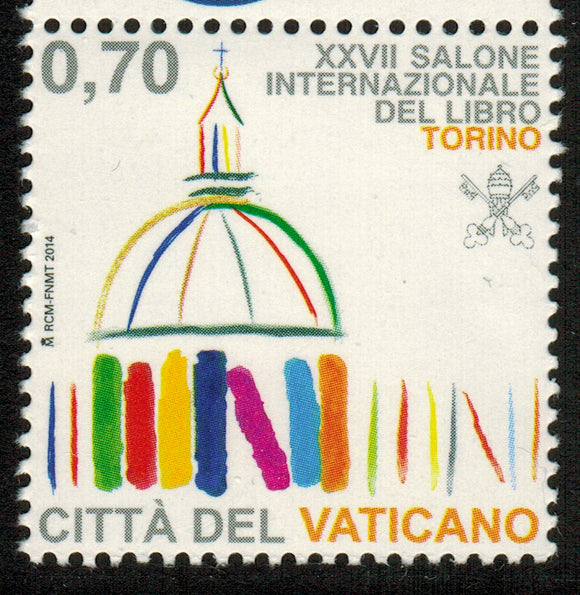 Vatican. 2014 27th International Book Fair of Turin. MNH