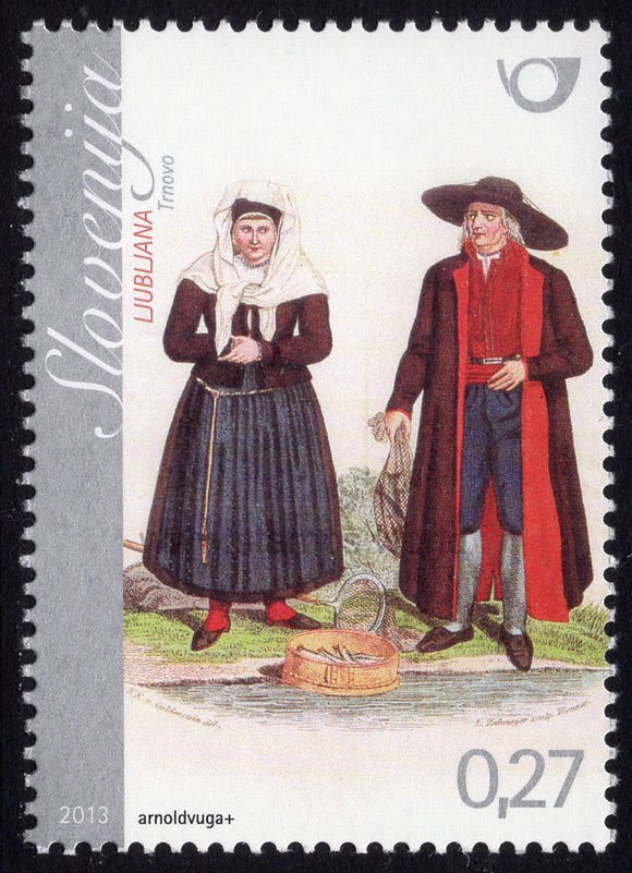 Slovenia. 2013 National Costume from Ljubljana. MNH