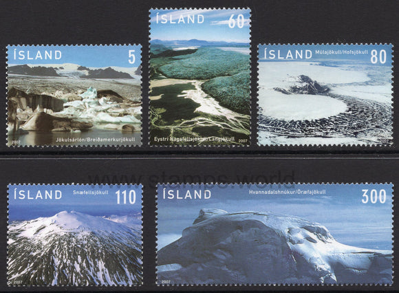 Iceland. 2007 Glaciers in Iceland. MNH