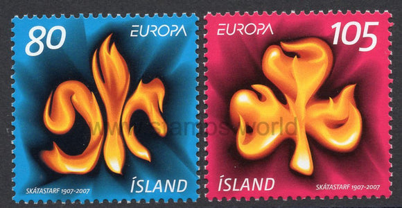 Iceland. 2007 Europa. Scouting. MNH