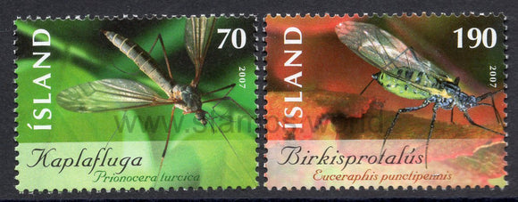 Iceland. 2007 Insects. MNH