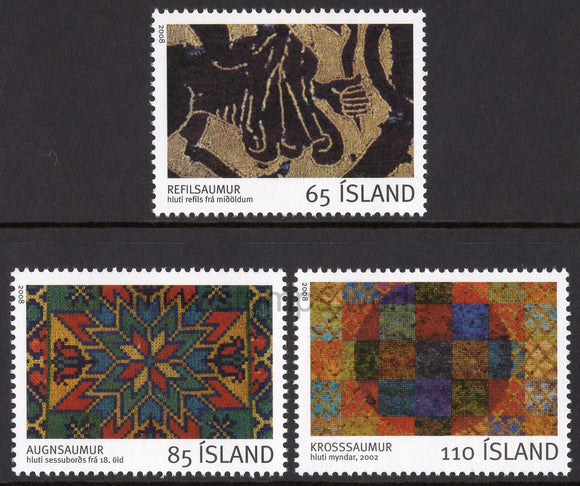 Iceland. 2008 Icelandic Embroidery. MNH