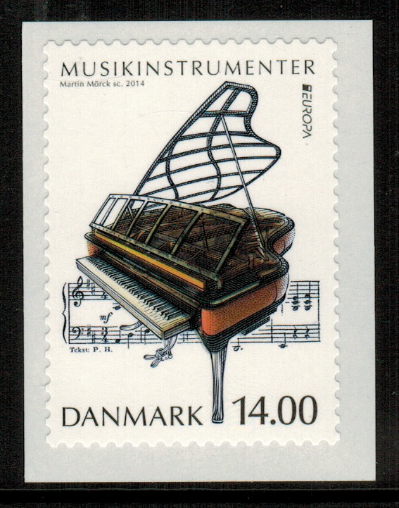 Denmark. 2014 Europa. Musical instruments. MNH