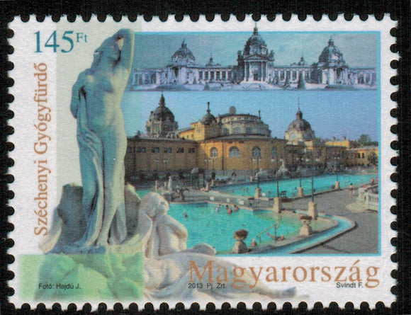 Hungary. 2013 Health Tourism and Spas, Szechenyi Thermal Baths. MNH