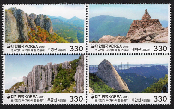 South Korea. 2018 Must-visit Tourist Destinations. MNH