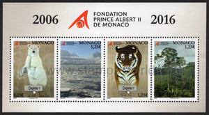 Monaco. 2016 10th Anniversary of Prince Albert II of Monaco Foundation. MNH