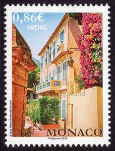 Monaco. 2019 SEPAC. Old Houses. MNH