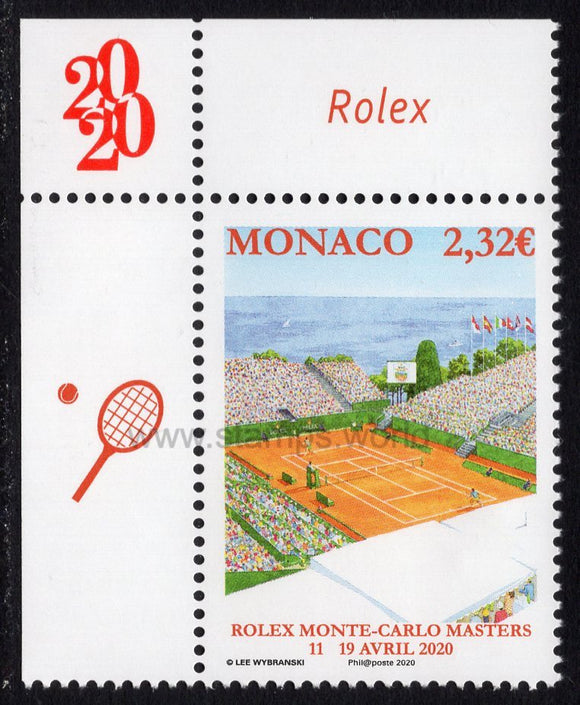 Monaco. 2020 Rolex Monte-Carlo Masters. Tennis. MNH