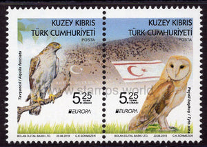 Cyprus Turkish. 2019 Europa. National Birds. MNH