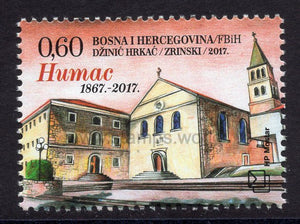 Bosnia and Herzegovina. Mostar. 2017 150th Anniversary of the Franciscan monastery reconstruction on Humac. MNH