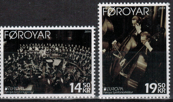 Faroe Islands. 2014 EUROPA. Music Instruments. MNH