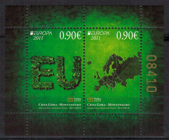 Montenegro. 2011 EUROPA. Forests. MNH