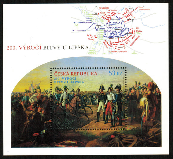 Czech Republic. 2013 200th Anniversary of the Battle of Leipzig. MNH