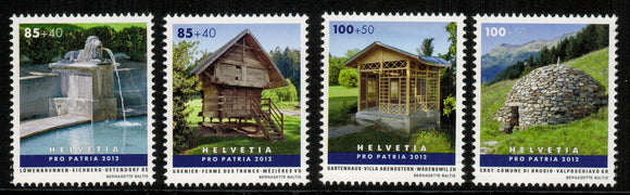 Switzerland. 2012 Pro Patria. Architecture. MNH