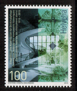 Switzerland. 2015 100th Anniversary of the Federal Commission for Monument Preservation. MNH