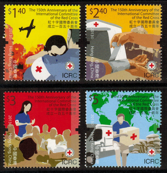 Hong Kong. 2013 150th Anniversary of Red Cross. MNH