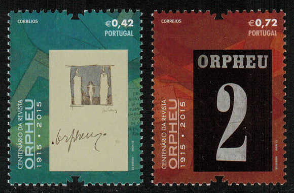 Portugal. 2015 Centenary Orpheu Magazine. MNH