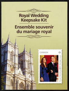 Canada. 2011 Royal Wedding. Keepsake kit. MNH