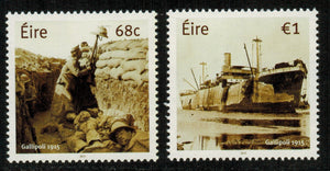 Ireland. 2015 World War I. Gallipoli Campaign. MNH