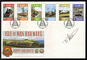 Isle Of Man. 2013 Railways. FDC