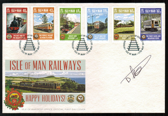 Isle Of Man. 2013 Railways. FDC